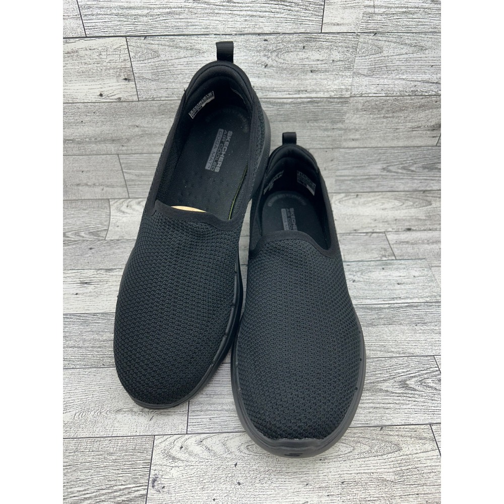 Skechers Go Walk Joy Black Mesh Slip On Walking Shoes 124505 Women 9
